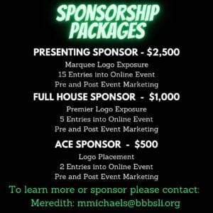 1st Online Poker Night Flyer - Sponsorship Packages