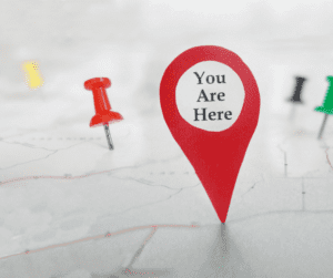'You are Here' Point on a Map