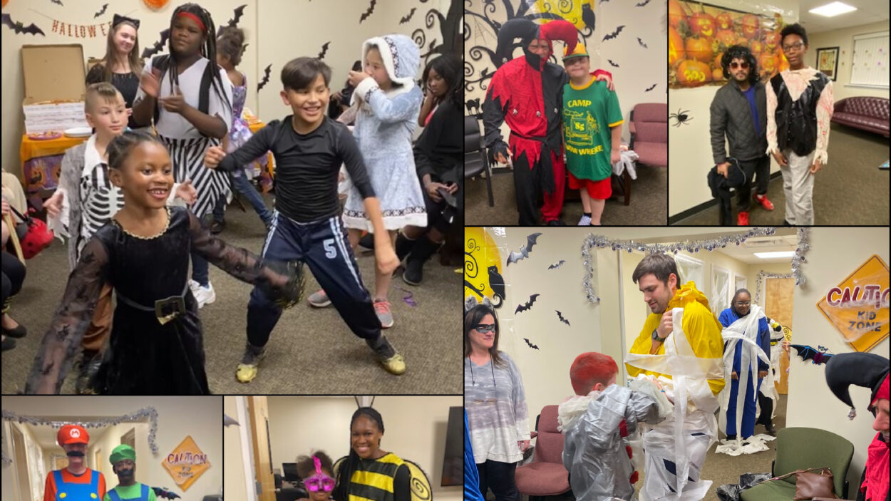 Happy Halloween with logo Party Collage 2019