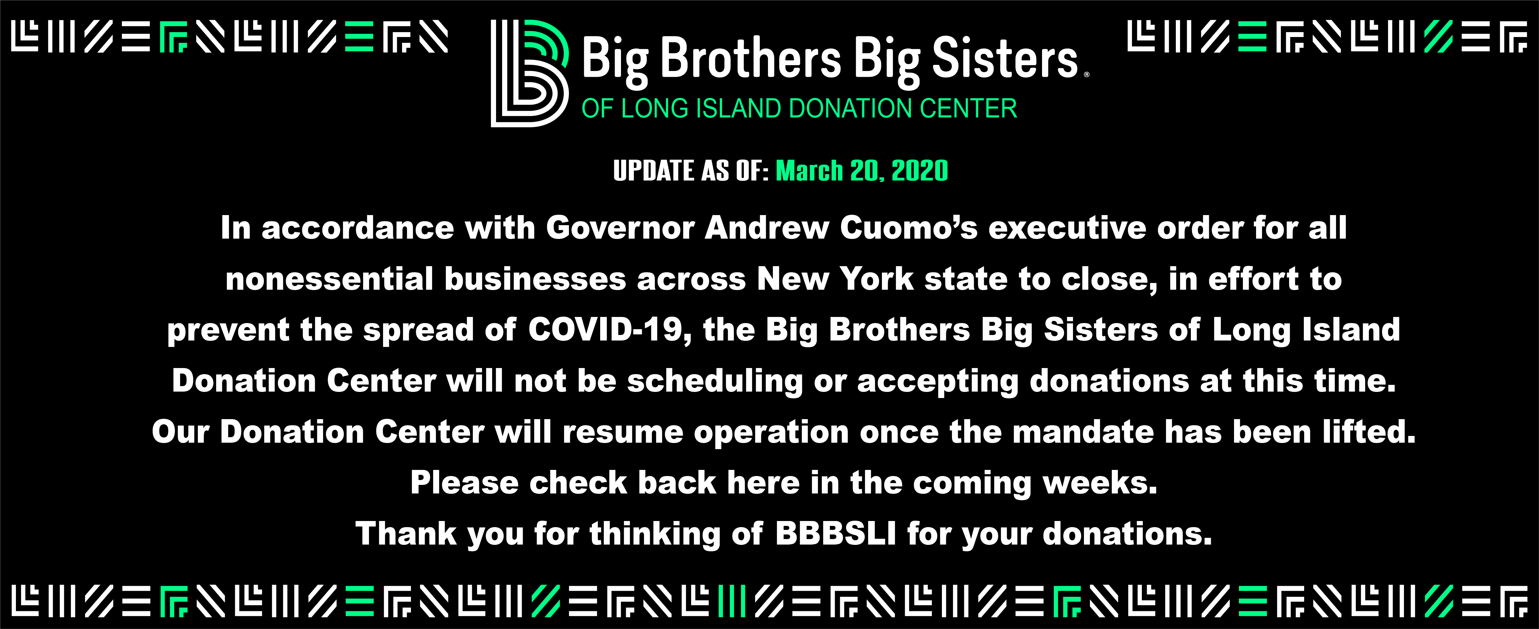 Donation Center Big Brothers Big Sisters Of Long Island