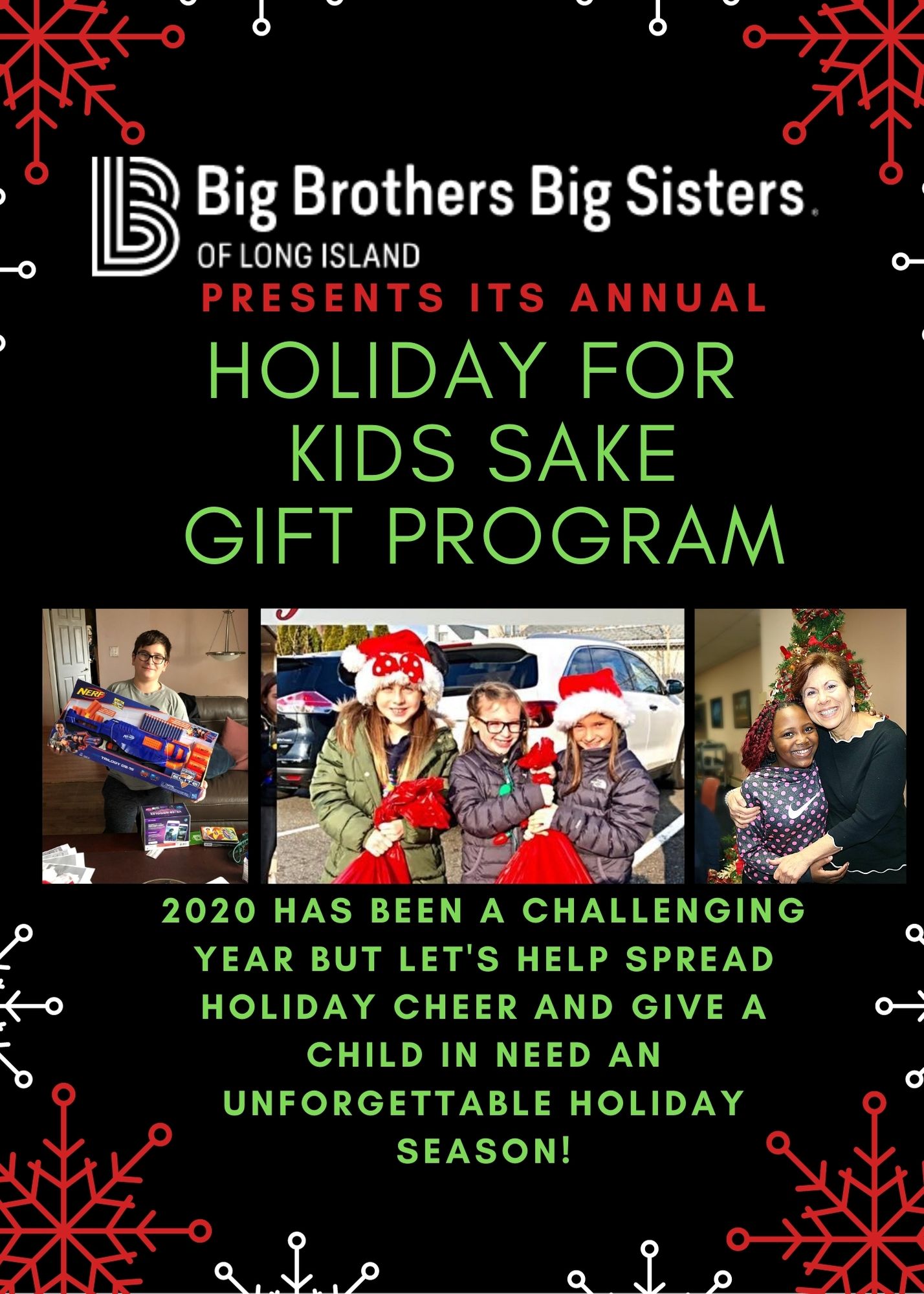 Holiday for Kids' Sake Gift Program Flyer